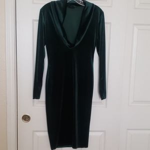 Green Velvet Dress